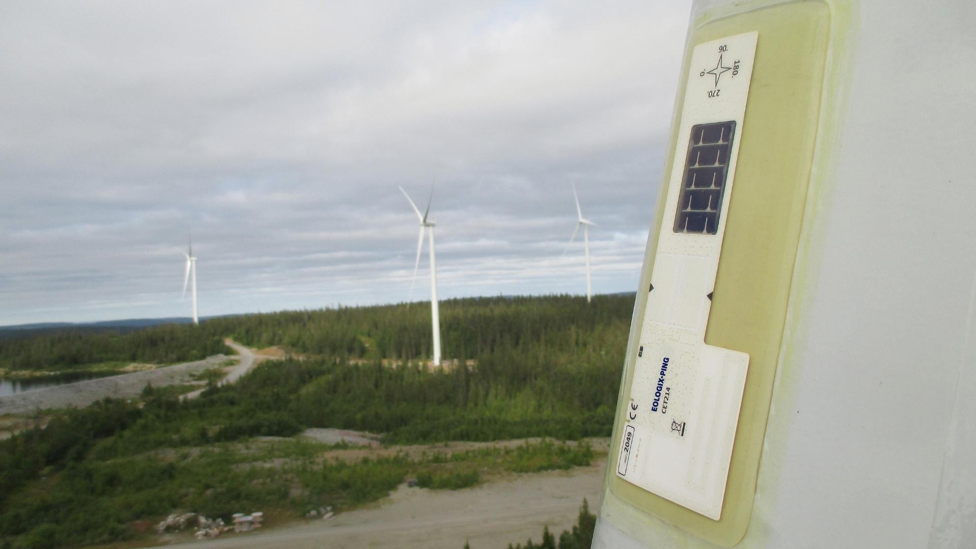 WBS on a wind turbine blade.