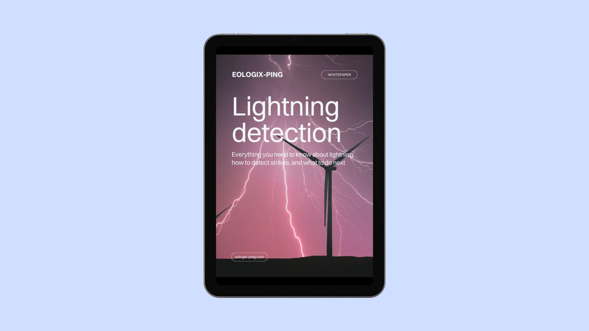 Whitepaper about lightning detection on wind turbines