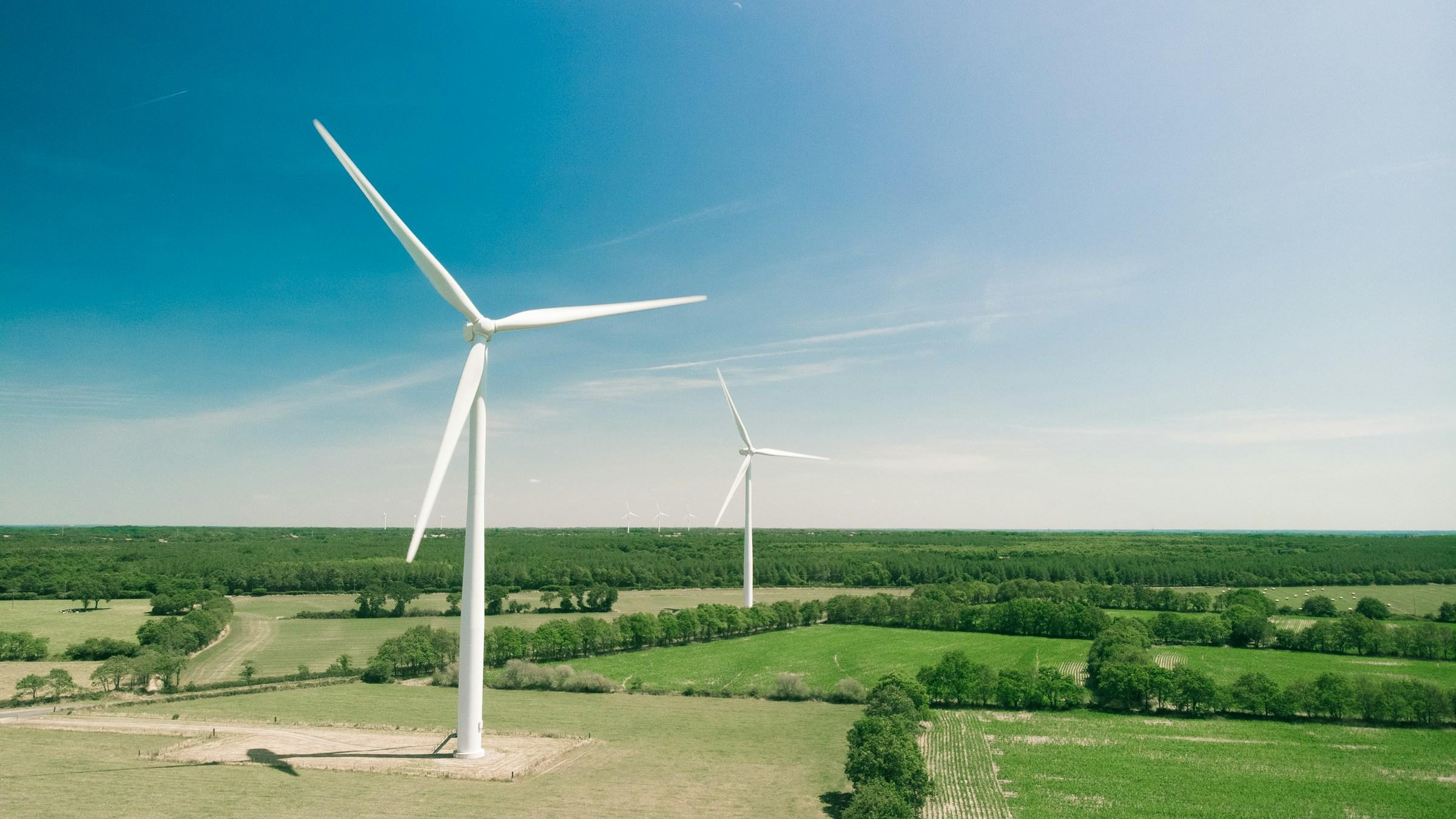 Windturbine in field